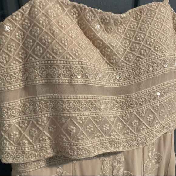 BRAND NEW! Bisou NYC Mon Ange Jumpsuit. Ecru/Beige Color. Size S/M - Picture 4 of 16